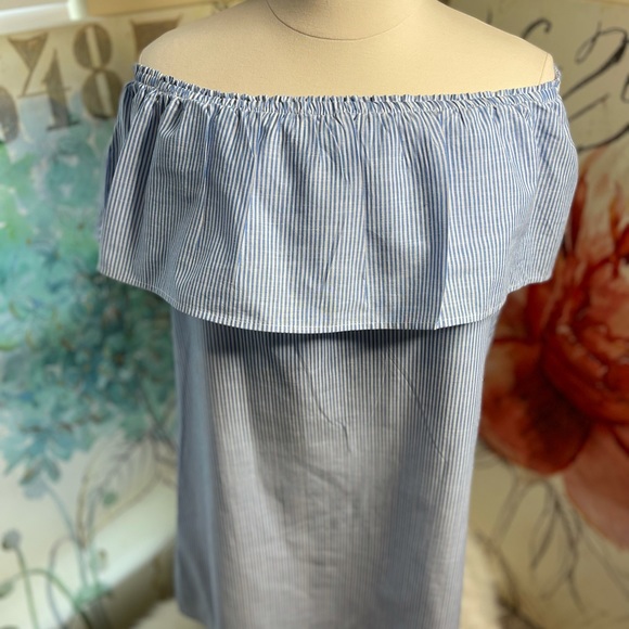 EUC PerSeption Women off the shoulder shift dress - Picture 8 of 9
